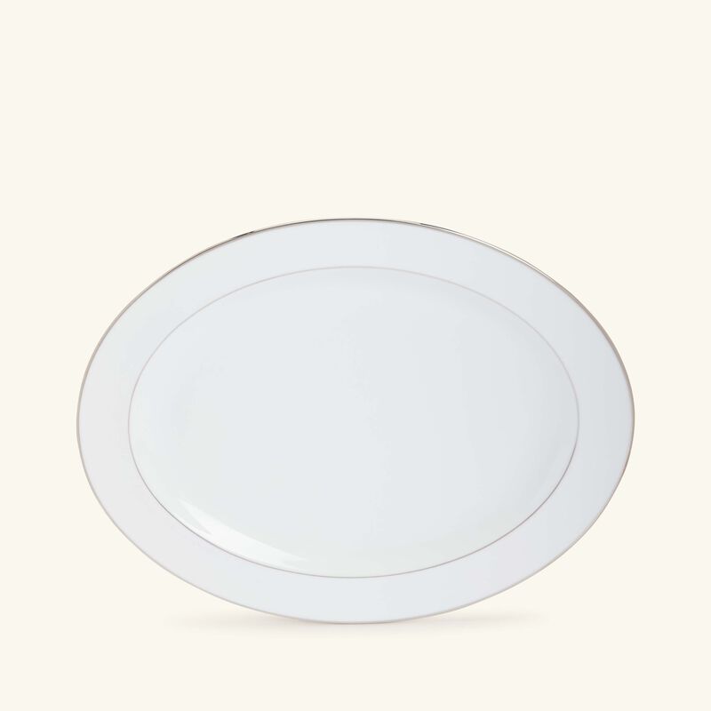 Platter Oval Silver 33cm bernardaud platter oval silver 33cm