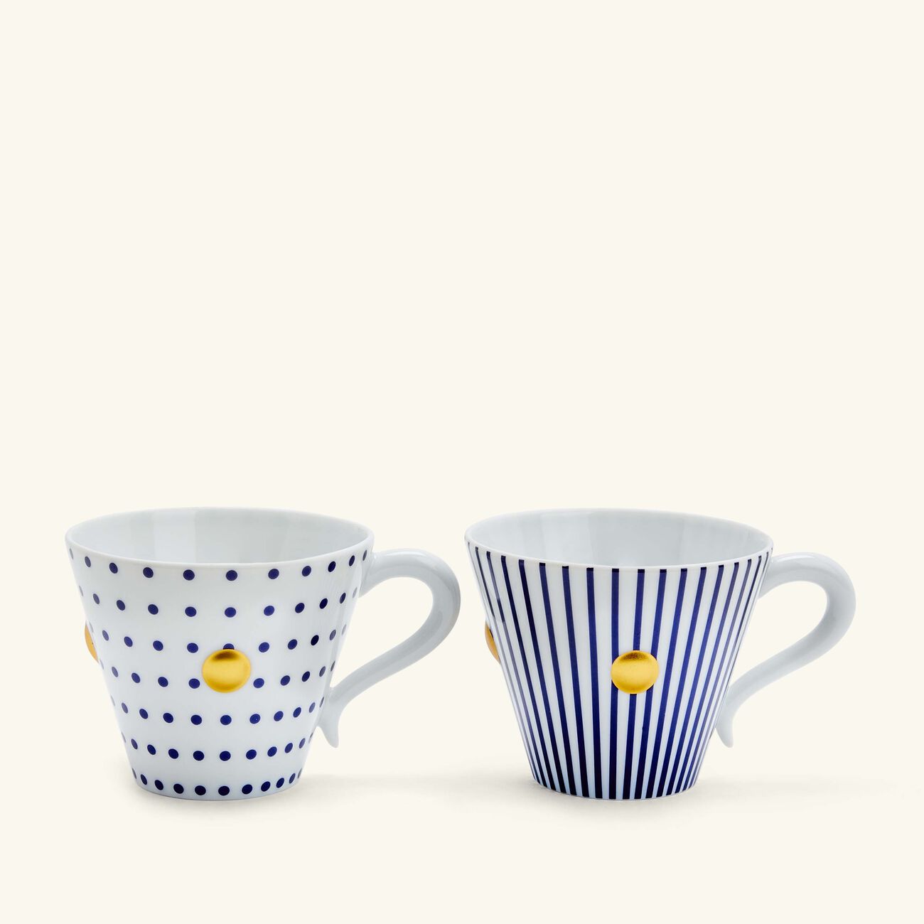 bernardaud delphos et knossos tea cup   saucer blue set of 2