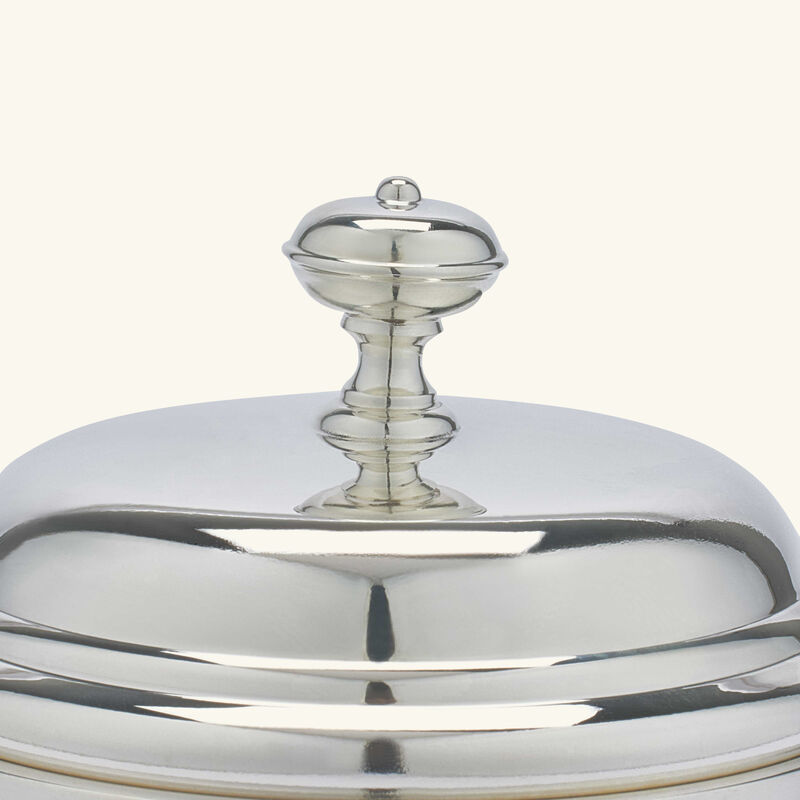 christofle albi sugar bowl with lid silver plated