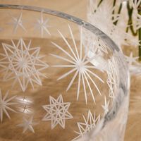 روكل وعاء كراكاتيت من الكريستال الشفاف   39 سم