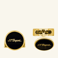 Manchette Cufflinks Black st dupont manchette cufflinks black