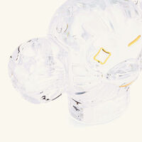 baccarat faunacrystopolis monkey candle holder clear