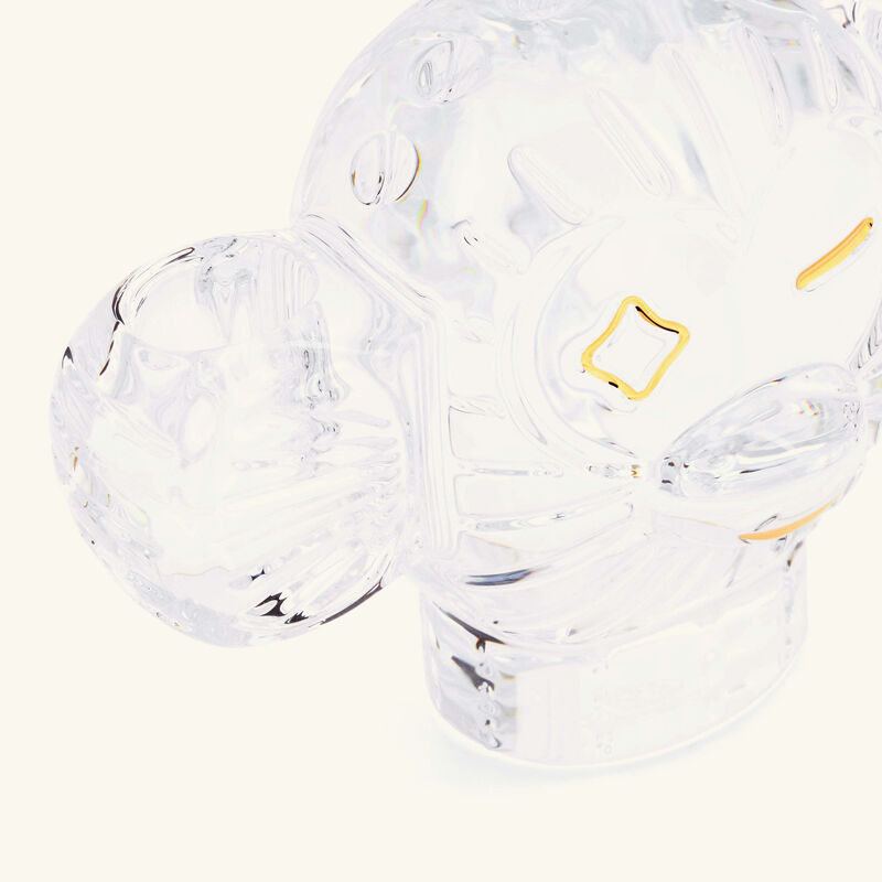 baccarat faunacrystopolis monkey candle holder clear