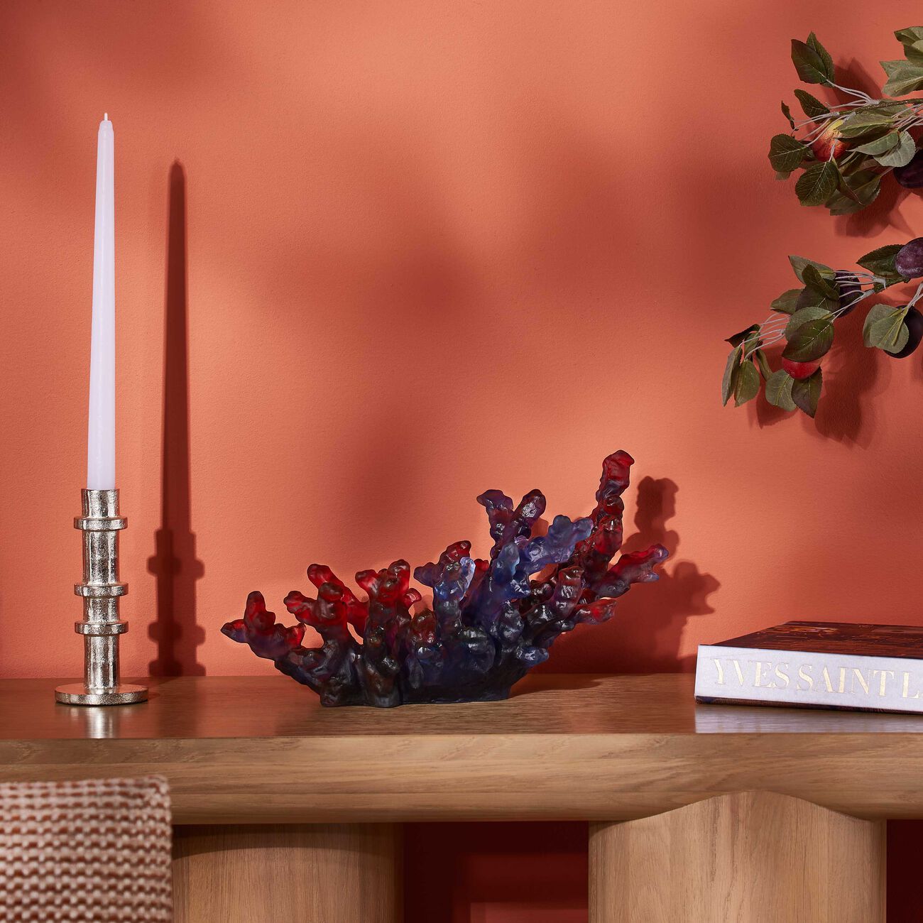 دوم قطعة ديكور مركزية مير دو كوراي زرقاء