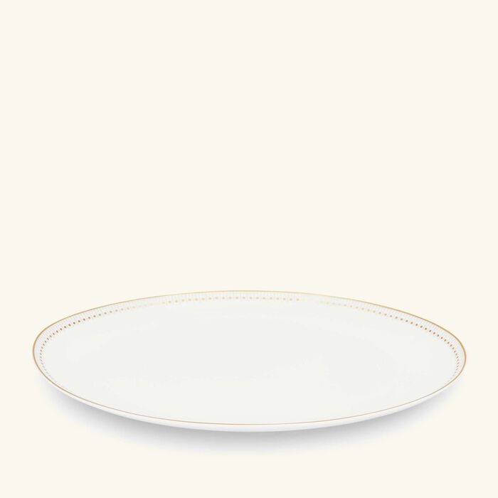 كريستوفل طبق مالميزون إمبيريال بيضاوي الشكل باللون الذهبي 38 سم