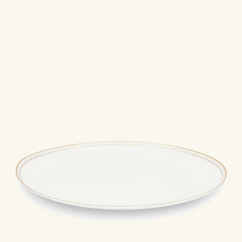 كريستوفل طبق مالميزون إمبيريال بيضاوي الشكل باللون الذهبي 38 سم