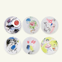 bernardaud marc chagall plate round gift box set of 6