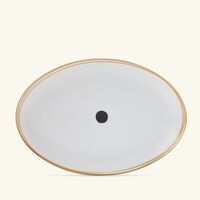 bernardaud aboro serving platter black 23cm