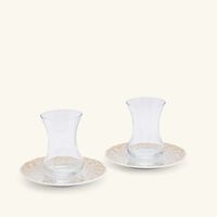 silsal tamrah by razan alazzouni dots arabic tea cup   saucer gold set of 2