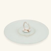 كريستوفل طبق الضيافة فيرتيجو دائري باللون الفضي 30 سم