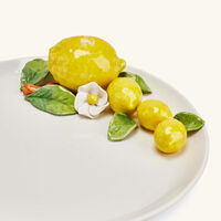 Lemon Cake Stand White les ottomans lemon cake stand white