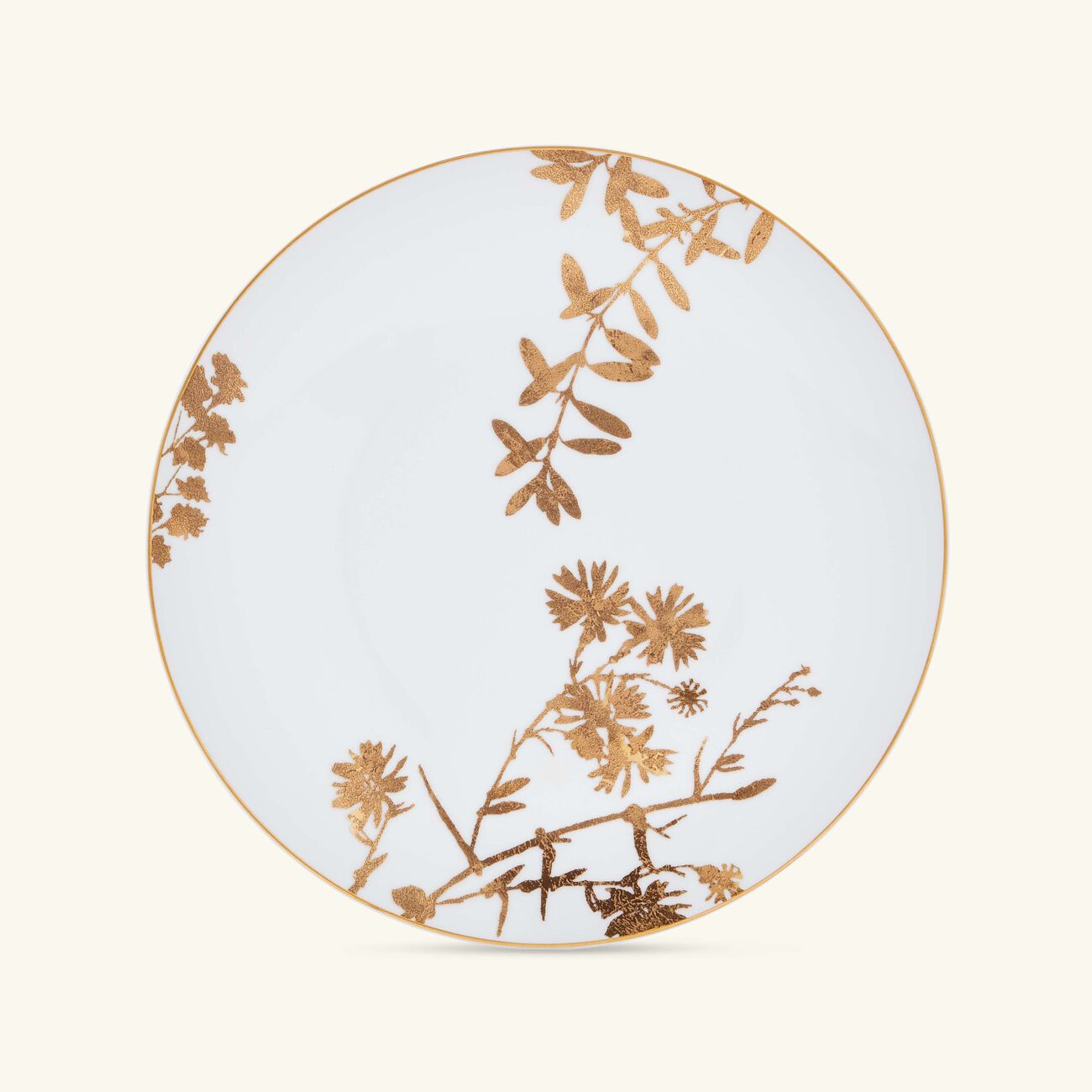 bernardaud v g tal or dessert plate round gold 21cm set of 4