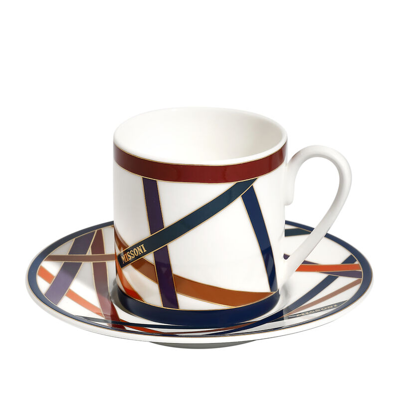Nastri Coffee Cup & Saucer - Set of 2 in a Luxury Box, large