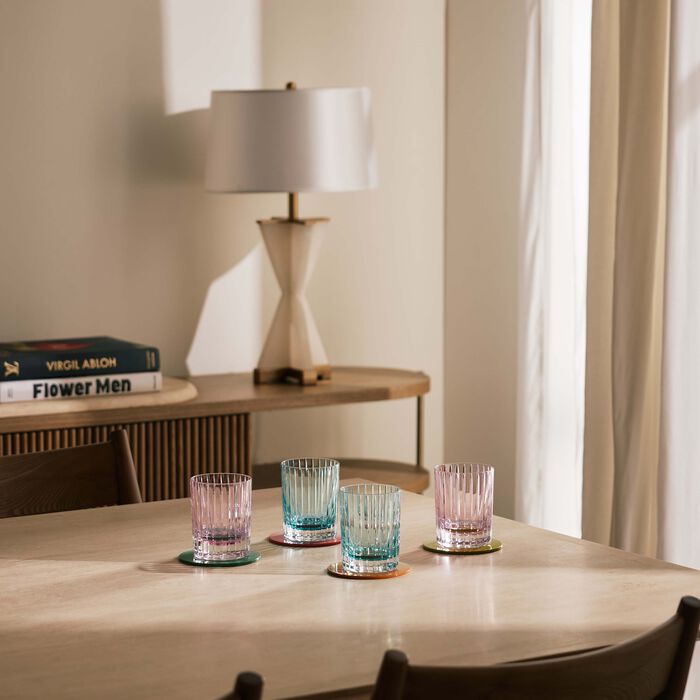 baccarat harmonie drinking glass pink set of 2