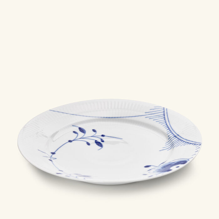 رويال كوبنهاغن طقم أطباق الحلويات بلو ميغا دائري أبيض 22 سم من طبقين