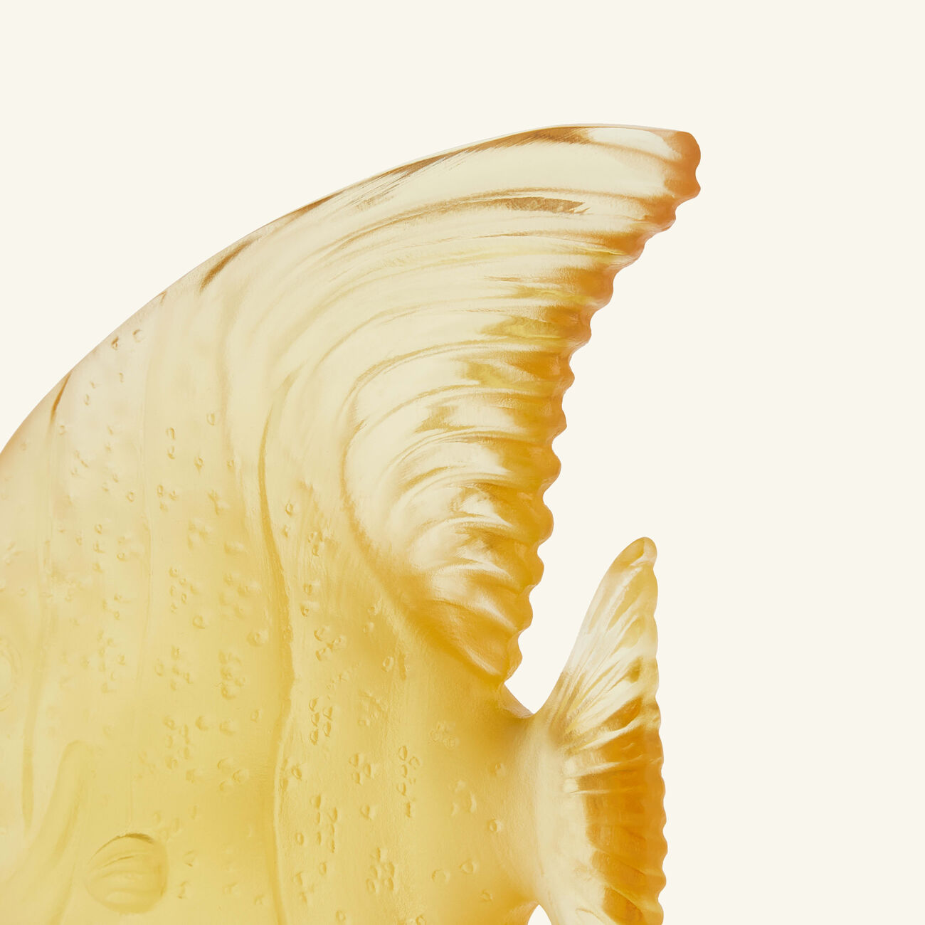 daum maya platax fish figurine mini yellow