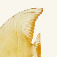 daum maya platax fish figurine mini yellow