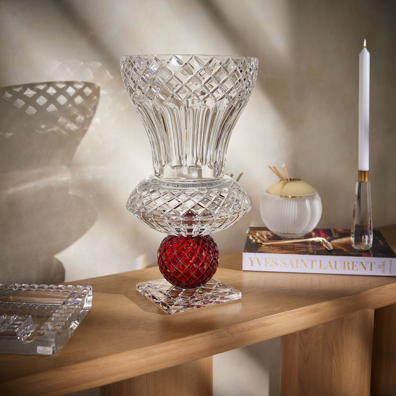 Katherina Flared Vase Large Red mario cioni c katherina flared vase large red