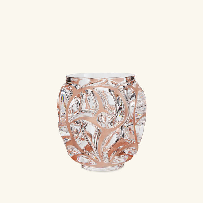 Tourbillons Vase Round Small Pink lalique tourbillons vase round small pink