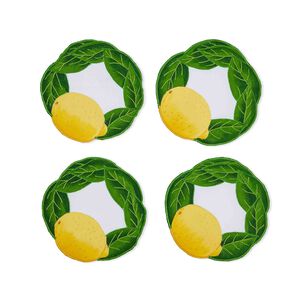 Citron Set of 4 Coasters, medium