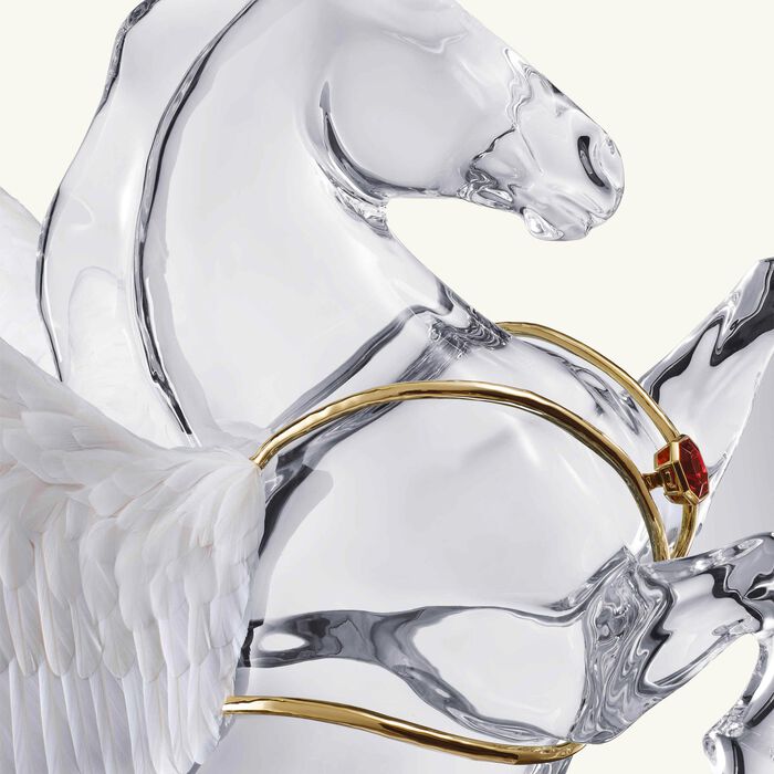 baccarat cheval olympus pegasus sculpture extra large clear limited edition of 8