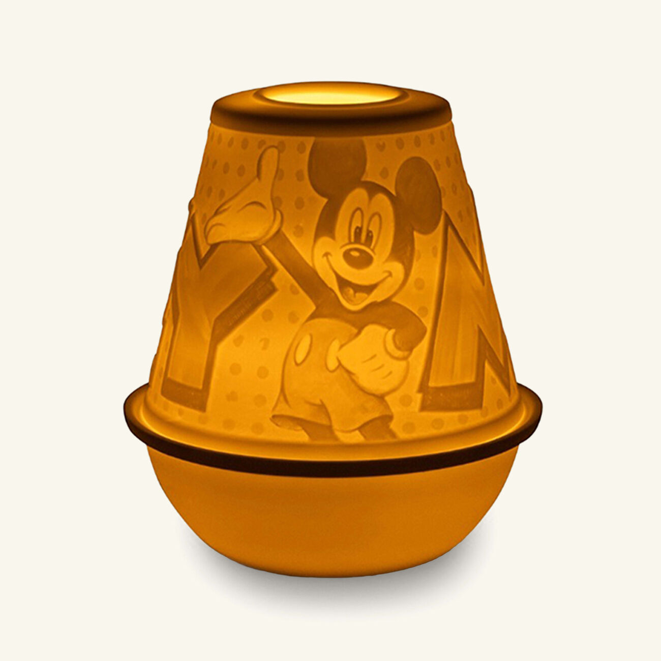 lladro mickey mouse lithophanie