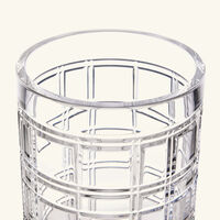 ralph lauren home hudson plaid vase small clear