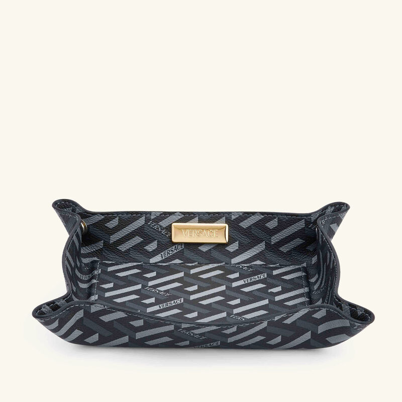 La Greca Signature Trinket Tray Square Small Black versace la greca signature trinket tray square small black