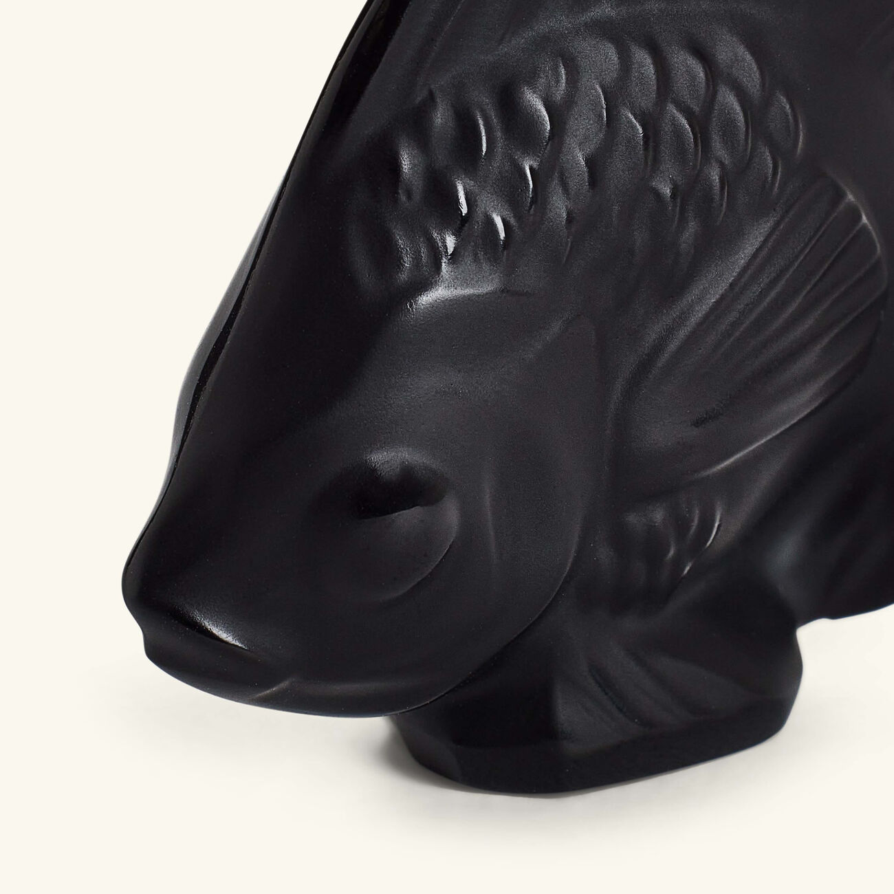 Fish Figurine Mini Black lalique fish figurine mini black