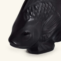 Fish Figurine Mini Black lalique fish figurine mini black