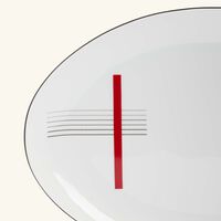 bernardaud oscar serving platter oval red 33cm