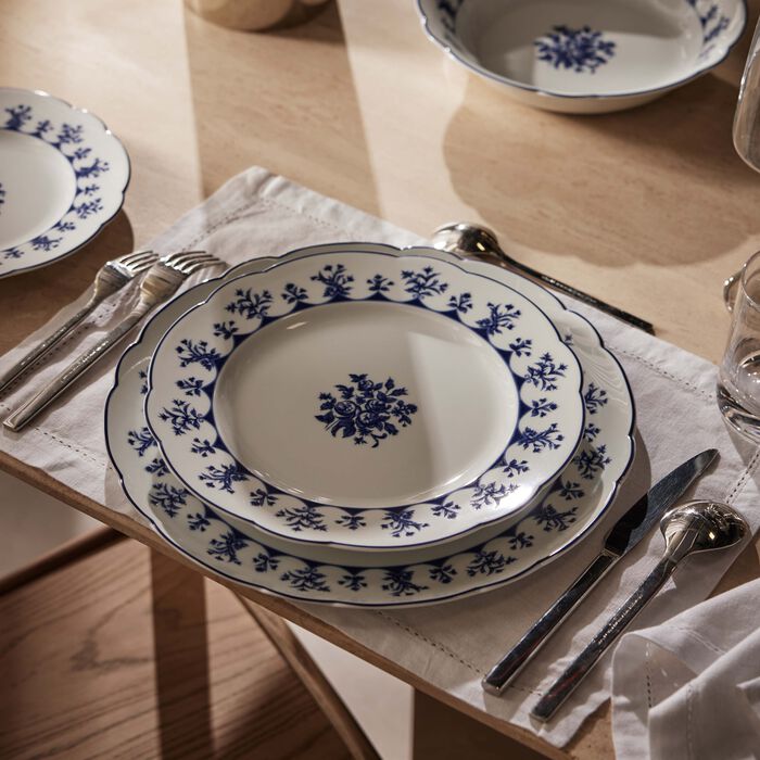 bernardaud chateaubriand couleur pie dish round blue 32cm
