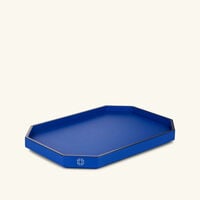 Octogone Tray Small Blue baccarat octogone tray small blue