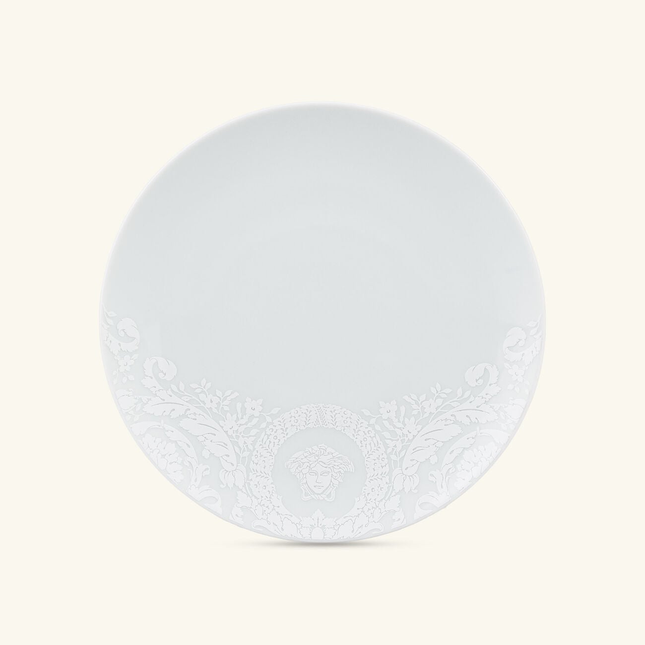 Barocco'92 Bianco Bread Plate Round White 17cm versace barocco 92 bianco bread plate round white 17cm