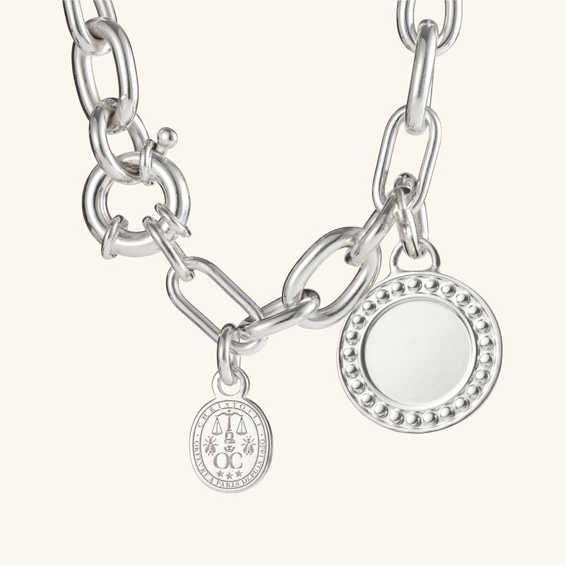christofle chri chri perles medal sterling silver