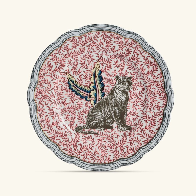 Collection Braquenié Dessert Plate Round Red 21cm Set of 4 bernardaud collection braqueni dessert plate round red 21cm set of 4