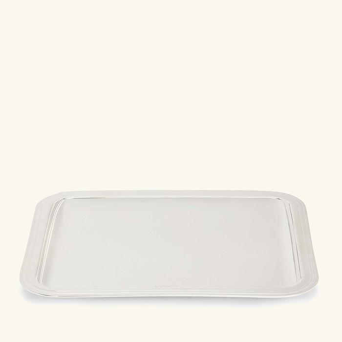 Albi Serving Tray Rectangular Small Silver Plated christofle albi serving tray rectangular small silver plated