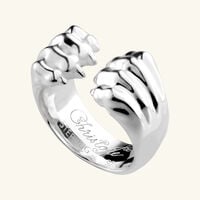 Patte de Lion Open Ring Sterling Silver Size 53 christofle patte de lion open ring sterling silver size 53