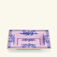 Oriente Italiano Azalea Trinket Tray Rectangular Small Pink ginori 1735 oriente italiano azalea trinket tray rectangular small pink