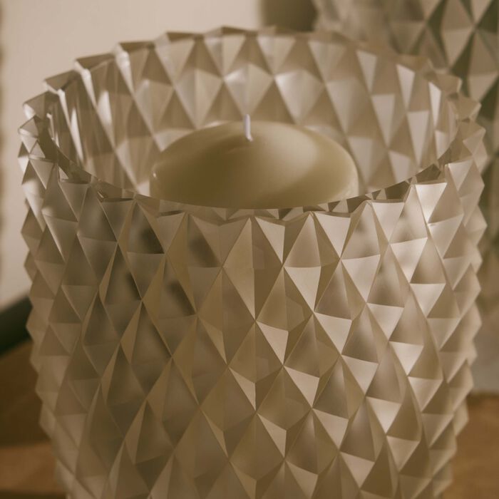 ruckl heroine coco candle holder clear