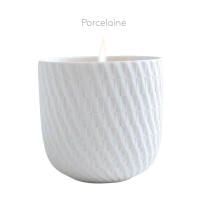 Twist Porcelain Refillable Candle Tumbler, small