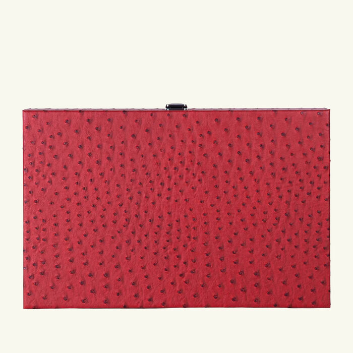 vido carmine ostrich backgammon set