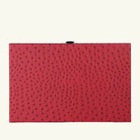 Carmine Ostrich Backgammon Set vido carmine ostrich backgammon set