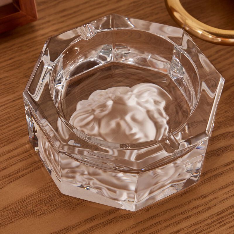 versace medusa lumiere ashtray octagonal clear