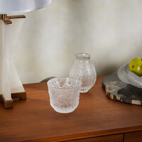 lalique plumes vase mini clear