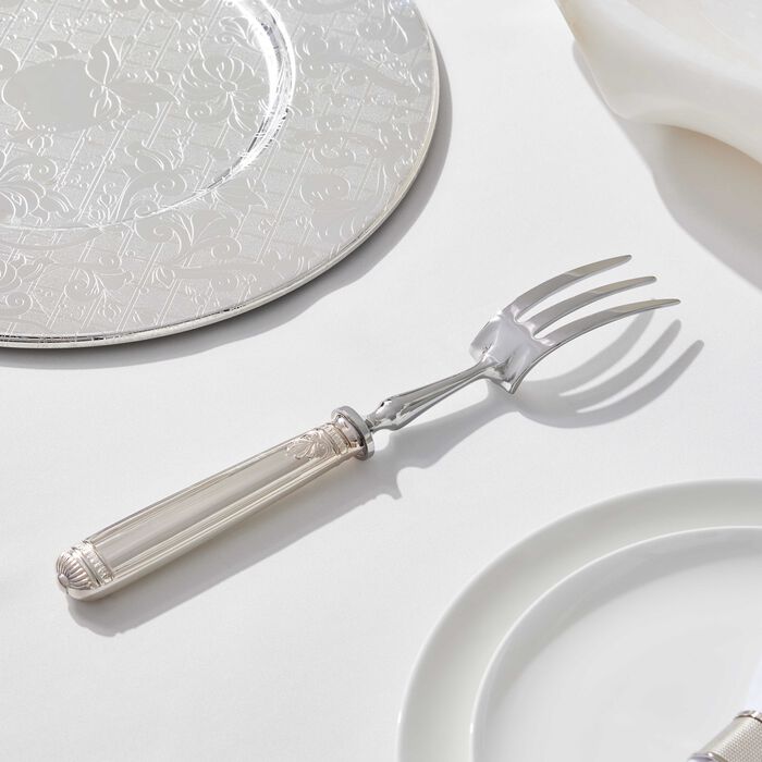 شوكة تقطيع اللحم مالميزون باللون الفضي كريستوفل شوكة تقطيع اللحم مالميزون باللون الفضي