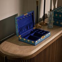 jonathan adler basketweave lacquer jewelry box blue