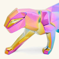 Iridiscent Panther Sculpture Small lladro iridiscent panther sculpture small