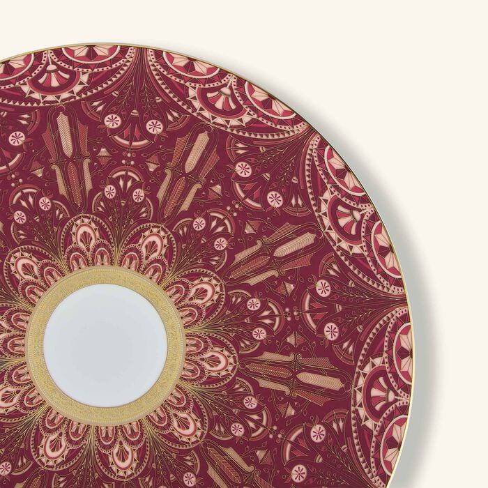 haviland reves du nil pourpre service plate red 31cm