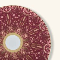 Reves Du Nil Pourpre Service Plate Red 31cm haviland reves du nil pourpre service plate red 31cm